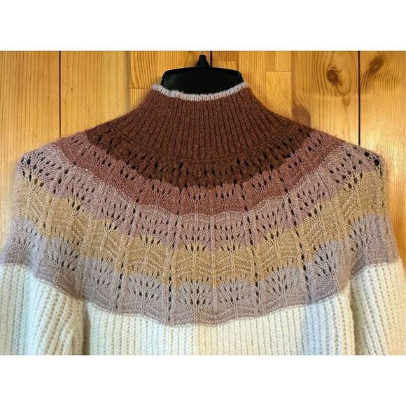 Maurices Ombre Mock Neck Pullover Sweater Size XS Multicolor (8087) - Picture 3 of 9